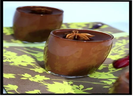 Petits pots de crème au chocolat et aux épices douces