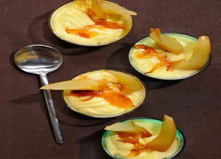Poires et crème chiboust au citron
