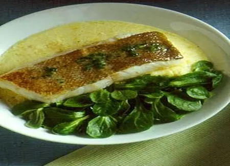 Poisson au beurre de mâche