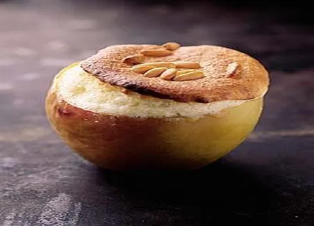 Pommes soufflées aux pignons
