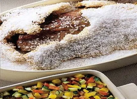 Rôti de porc en croûte de sel