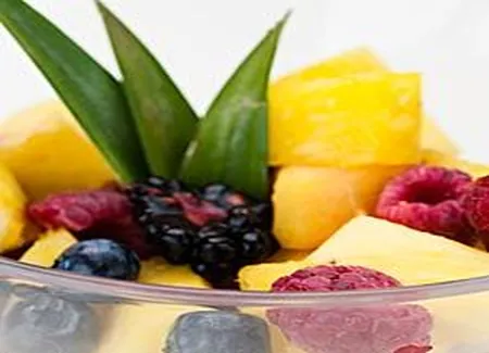 Salade de fruit au sirop de canneberge