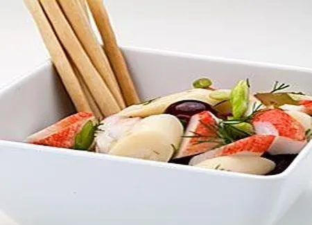 Salade de palmier et surimi