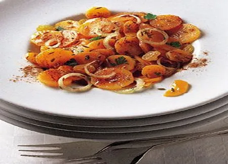 Salade tiède de carottes au cumin