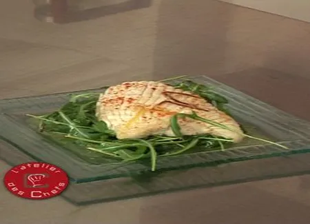 Salade d'aile de raie à la vinaigrette citronnée