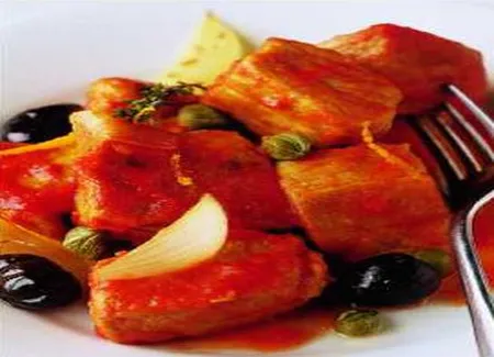 Sauté de veau aux olives noires