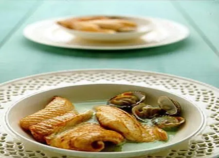 Soles à la crème de persil
