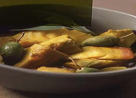 Soupe de morue au safran