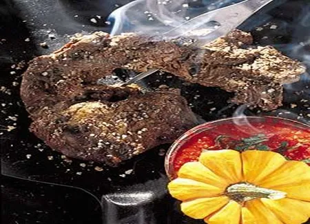 Steaks d'araignée sauce sorcière