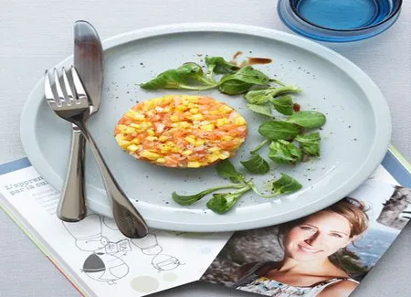 Tartare saumon-mangue