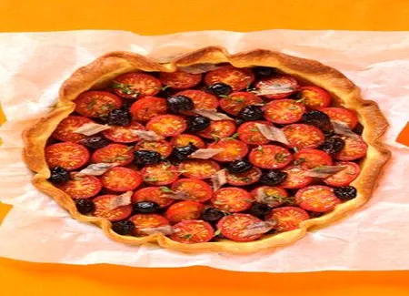 Tarte aux tomates cerises