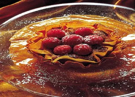 Tarte filo aux framboises