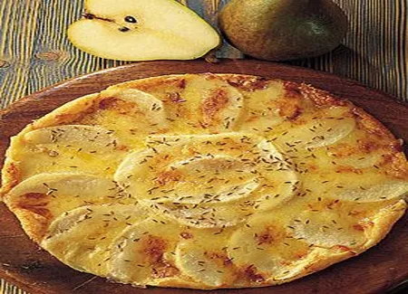 Tarte fine de poires au maroille et au cumin