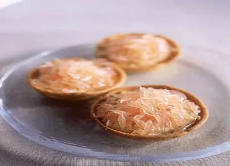 Tartelettes au pamplemousse rose