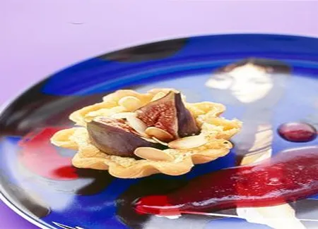 Tartelettes aux figues coulis de framboise