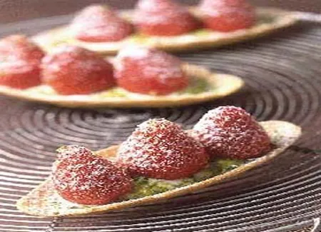 Tartelettes fraises-pistaches