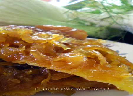 Tatin de fenouil à la cardamome