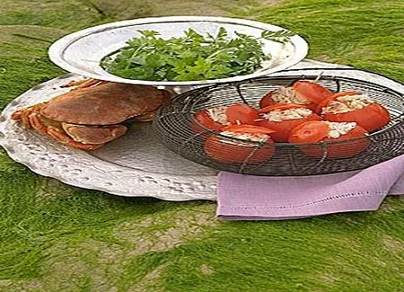 Tomates farcies au crabe