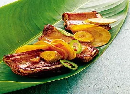 Travers de porc aux légumes antillais