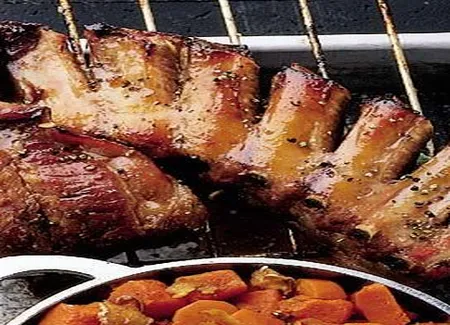 Travers de porc laqués