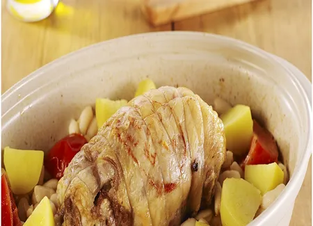 Épaule d'agneau aux haricots cocos
