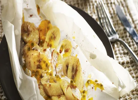 Bananes exotiques en papillote