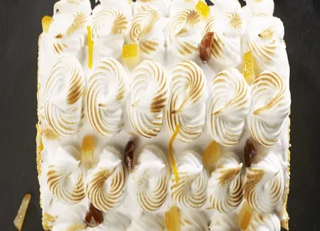 Bûche meringuée à l'orange