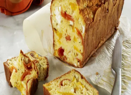 Cake poivrons tomates