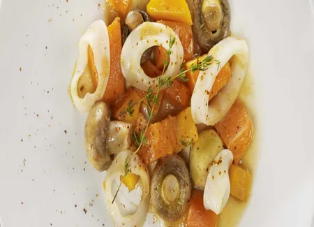 Calamars aux légumes d'hiver