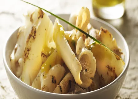 Calmars à la plancha, sauce exotique