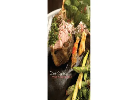 Carré d'agneau persillé au brie de melun du chef hissa