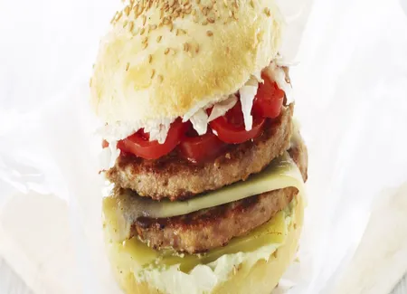 Comme un hamburger végétal