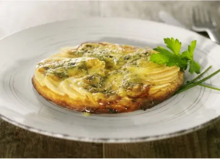 Tarte au bleu de gex et aux poires