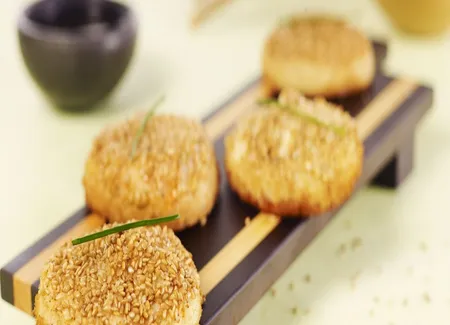 Galettes de crevettes au sésame