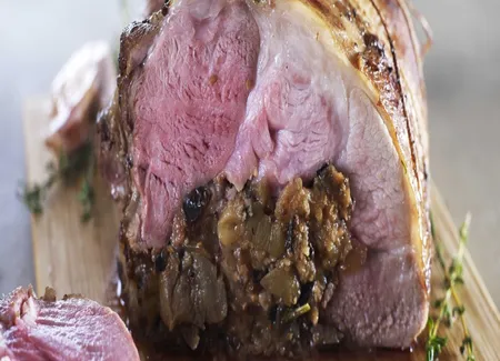 Gigot d'agneau farci