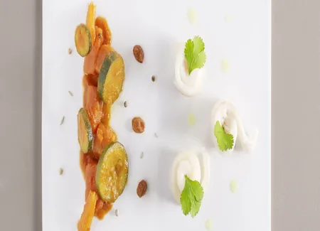 Légumes compotés pour couscous à la sole