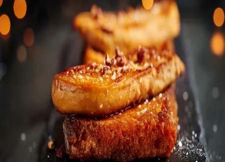Pain d'épices perdu au foie gras
