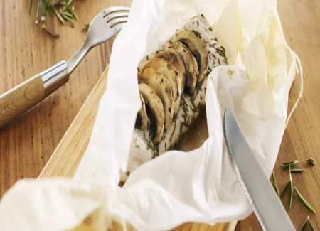 Papillottes de dinde et champignons