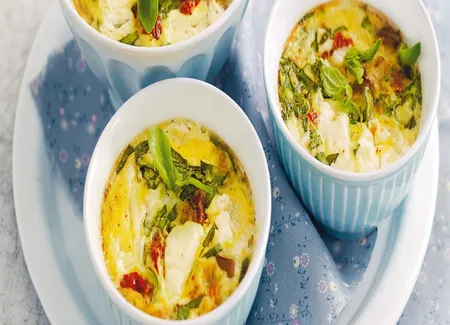 Petits clafoutis aux aubergines