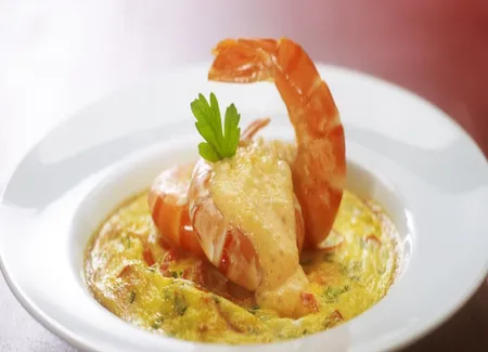 Piperade de gambas