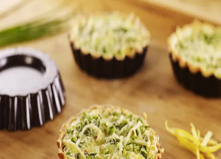 Quiche aux petits pois