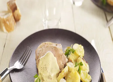 Rôti de porc à la moutarde