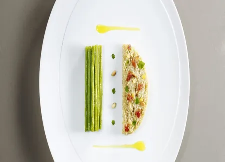 Salade de haricots verts et quinoa aux tomates confites et coriandre