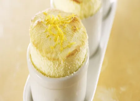 Soufflé au fromage blanc et citron jaune
