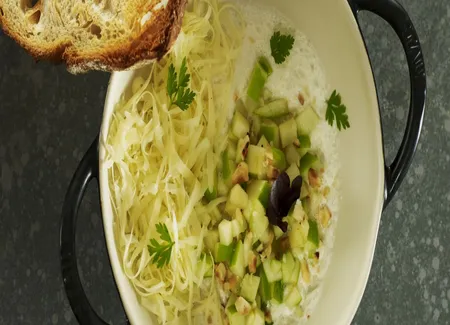 Spoon poulette et vin jaune, comté 36 mois