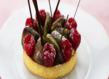 Tarte aux figues et framboises
