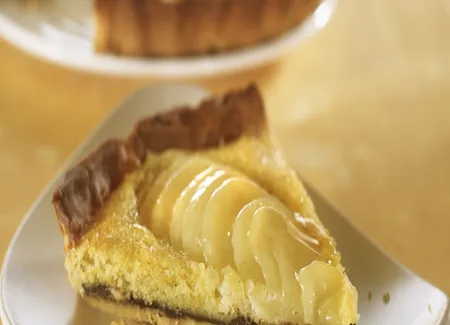 Tarte poire-chocolat