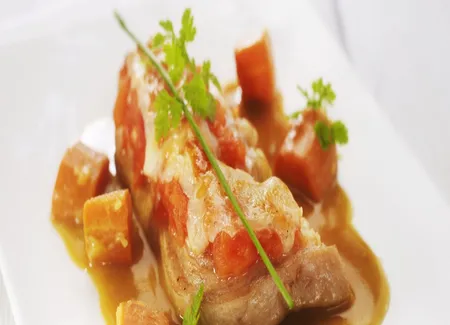 Tendrons de veau braisés au fromage