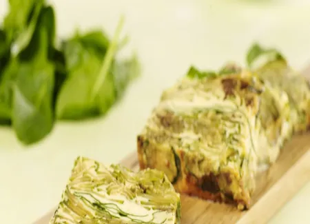 Terrine de courgettes et épinards