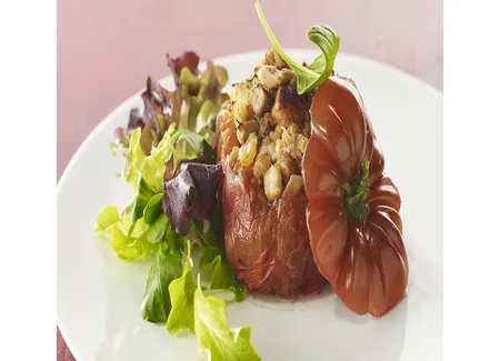 Tomate cœur-de-bœuf farcie